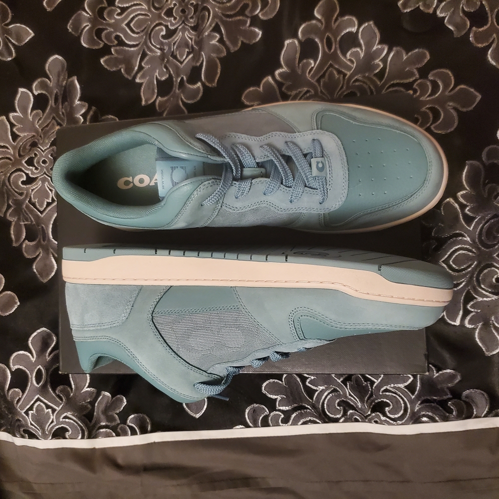 COACH Mens Aquamarine Low-Top Sneakers - Picture 7 of 10